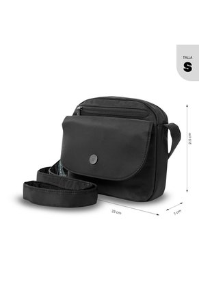 Bolso Para Mujer Corneana Tipo Crossbody Pequeño Negro