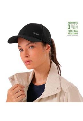 Gorra Beisbolera Tanger Con Filtro UV Negra