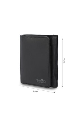 Billetera Hombre Wood 2 Grande Con RFID Blocker Negra