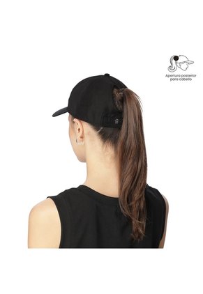 Gorra Beisbolera Tanger Con Filtro UV Negra