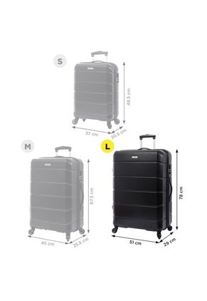 Maleta Viaje Grande 360 Rayatta Negra