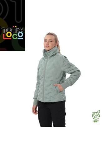 Chaqueta Acolchada Para Mujer Bab Verde Totto