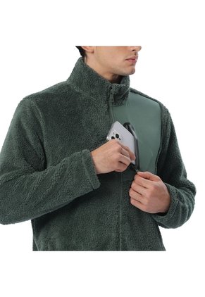 Buzo Para Hombre Marquez Sherpa Cuello Alto Verde
