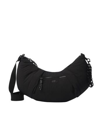 Bolso Banana Bag Para Mujer Escandinavia Mediano Negro Totto