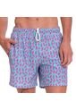 Pantaloneta Estampada Para Hombre Lown Azul de Totto