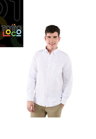 Camisa Para Hombre Ml Porter Solid Blanca Totto