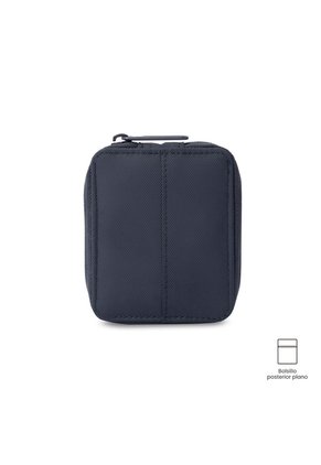 Billetera Hombre Wood Mediana Con RFID Blocker Azul