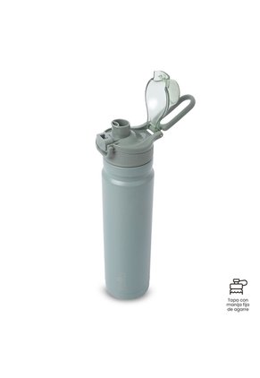 Termo Para Agua Con Tapa Intercambiable Flux 750 Ml Verde