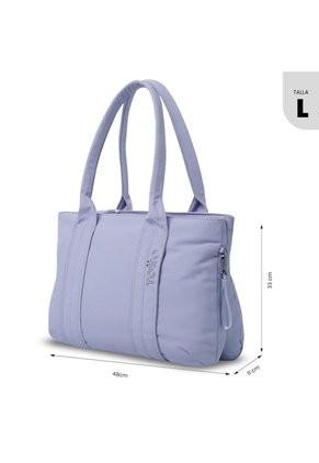 Shopping Bag Grande Para Mujer Sicilia Porta PC 16" Morado