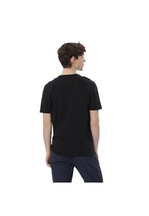 Camiseta Estampada Para Hombre Atena Manga Corta Negra