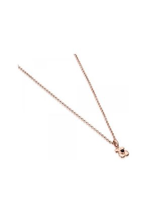 Collar Real Sisy De Plata Vermeil Rosa Con Onix