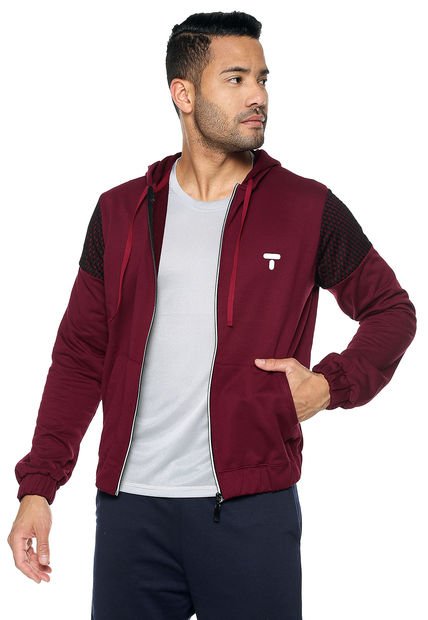 Hoodie Abierto Vinotinto Towers