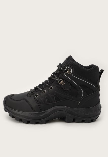 Bota Outdoor Negro-Plateado Trak