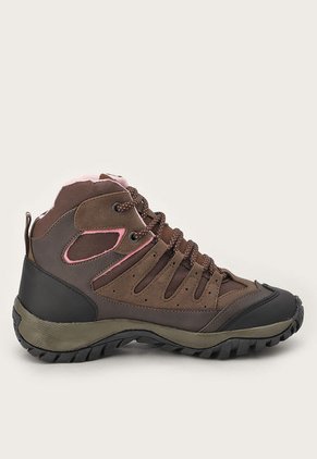 Bota Outdoor Tabaco-Rosa-Negro Trak