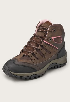 Bota Outdoor Tabaco-Rosa-Negro Trak