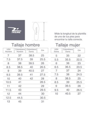 TENIS TREME HOMBRE 10-33210 Talla 7
