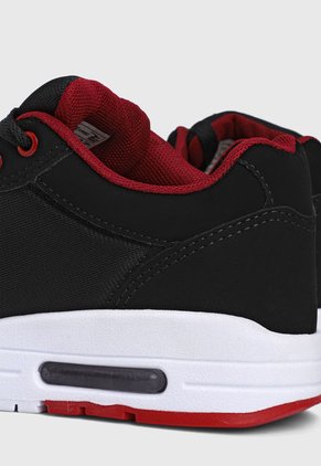 Tenis Lifestyle Negro-Blanco-Rojo TREME Airmed