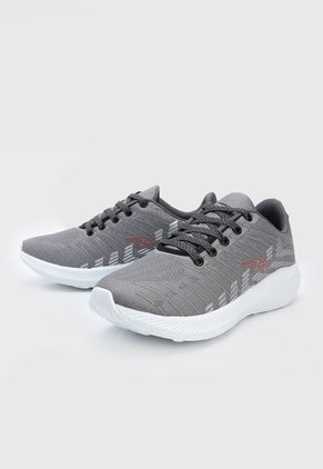 Tenis Running Gris-Plateado-Blanco TREME Speed