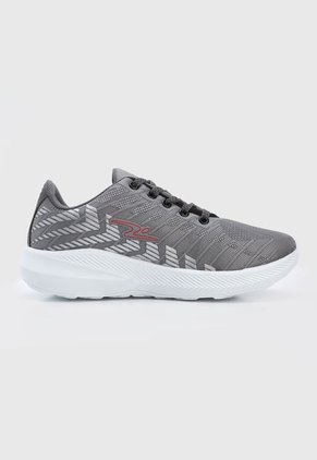 Tenis Running Gris-Plateado-Blanco TREME Speed