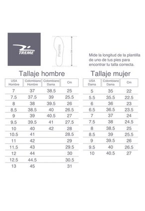 TENIS TREME HOMBRE 10-18110 MOUNT Talla 7.5