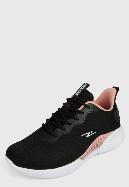 Tenis Lifestyle Negro Rosa Blanco TREME