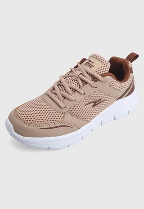 Tenis Running Beige-Cafe-Blanco TREME Jerfer