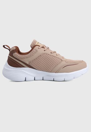 Tenis Running Beige-Cafe-Blanco TREME Jerfer