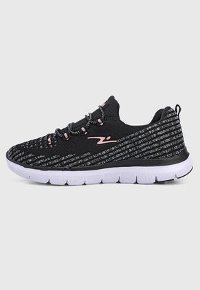 Tenis Training Negro-Blanco-Rosa TREME Lauter