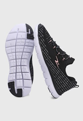 Tenis Training Negro-Blanco-Rosa TREME Lauter