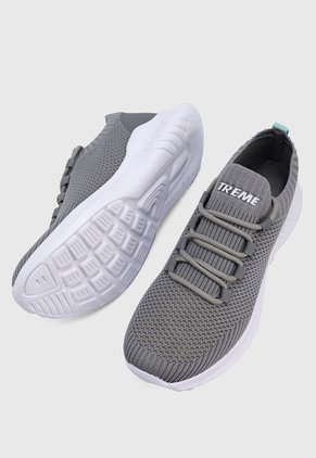 Tenis Training Gris-Blanco-Azul TREME Marlil