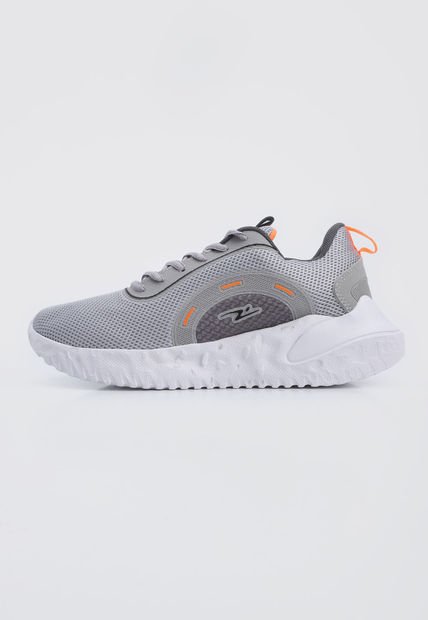Tenis Lifestyle Gris-Blanco-Naranja TREME Juger