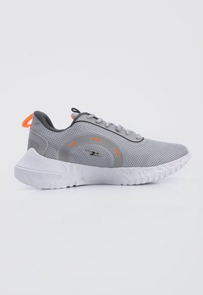 Tenis Lifestyle Gris-Blanco-Naranja TREME Juger
