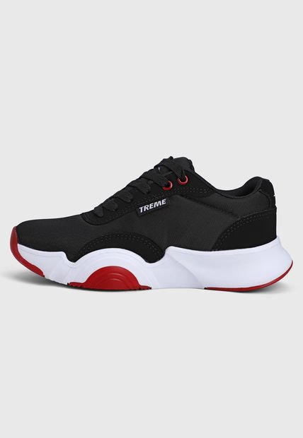 Tenis Lifestyle Negro-Blanco-Rojo TREME Jorfing