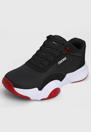 Tenis Lifestyle Negro-Blanco-Rojo TREME Jorfing