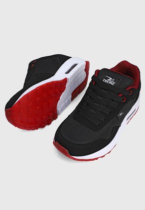 Tenis Lifestyle Negro-Blanco-Rojo TREME Airmed