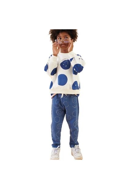 Jogger Azul Tres Ovejas Happy Dots