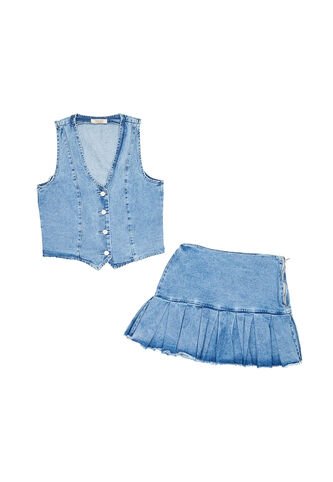 FALDA TRIVASSI MUJER 14544 AZUL CLARO Talla S TRIVASSI