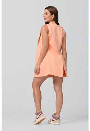 Set En Short Blazer Y Blusa Coral - Trucco's