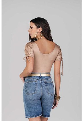 Body Manga Corta Marca Trucco's-Ocre