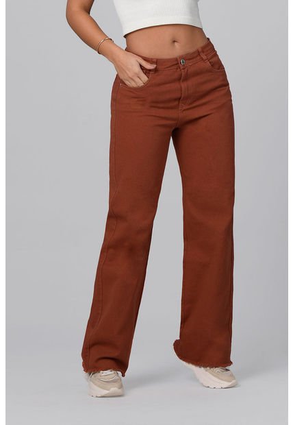 Jean Wide Leg Color Mocca Marca Trucco's
