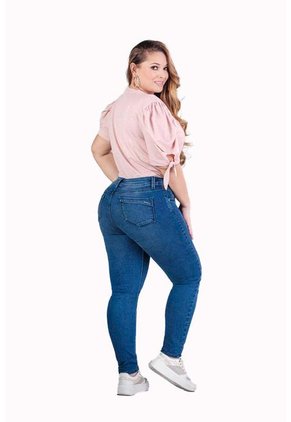 Jean Tiro Medio Plus Size Para Dama – Trucco’s Jeans