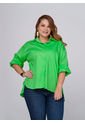 Camisa Manga Larga  Verde Limón - Trucco's Plus Size de Trucco's Jeans