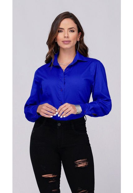 Camisa Manga Larga Azul Rey - Trucco's