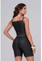 Blusa En Tiras Efecto Cuero Negro - Trucco's de Trucco's Jeans
