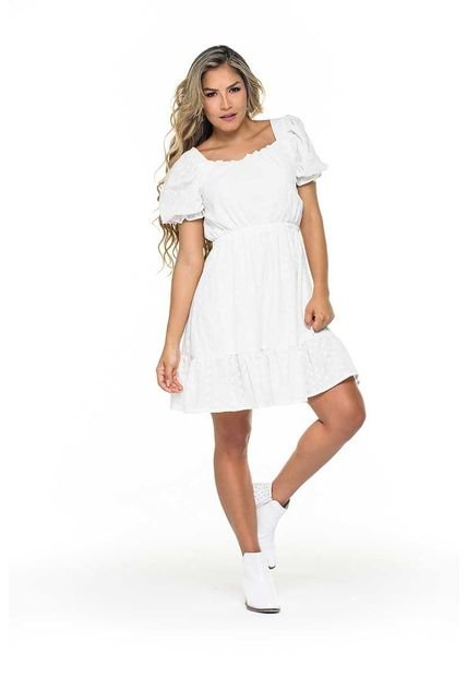 Vestido Corto Campesino Blanco – Trucco's Jeans - Compra Ahora | Dafiti  Colombia