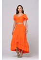 Conjunto En Falda Naranja Trucco's de Trucco's Jeans