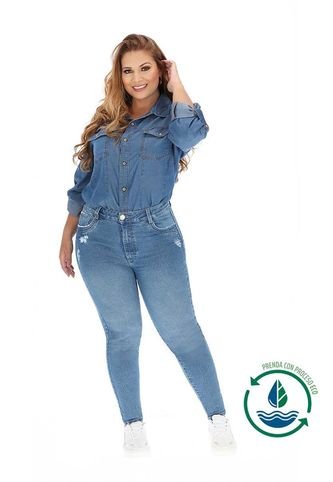 Trucco's Jeans - Jean Tiro Alto Plus Size Para Dama – Trucco’s