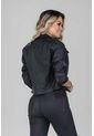 Chaqueta Clasica Efecto Cuero Color Negro Marca Trucco's de Trucco's Jeans