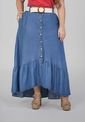 Falda Larga En Tencel  Azul Medio - Trucco's Plus Size de Trucco's Jeans