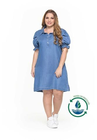 Vestido de jeans online con tenis